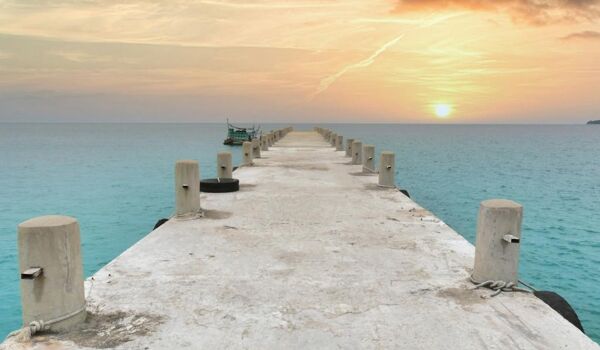 Koh Rong Bridge and Ocean